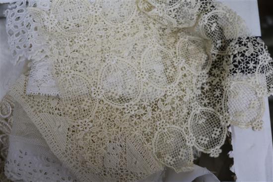 Two boxes of lace